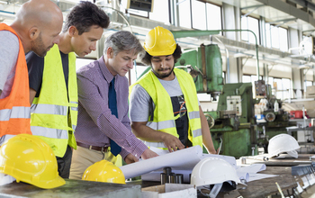 Men in factory