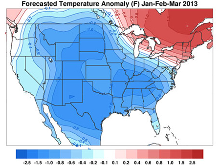  U.S. weather forecast illustration