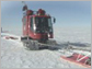 Still from video showing the South Pole overland Traverse