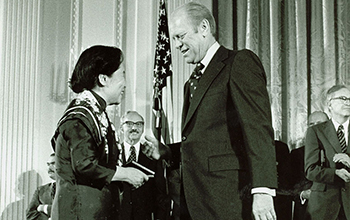 President Gerald R. Ford and Chien-Shiung Wu
