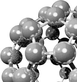 Image of a buckeye ball - a form of carbon.