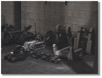 Photo of group of search and rescue robots
