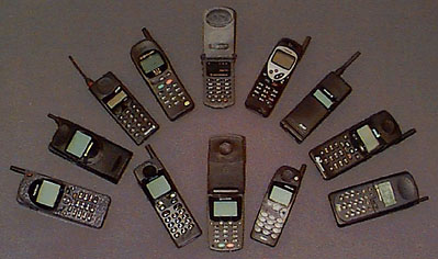 Sample of test phones