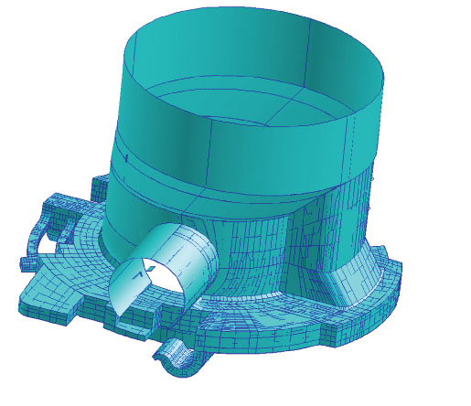 Polymeric throttlebody designed by Integral Attachment Thrust Area